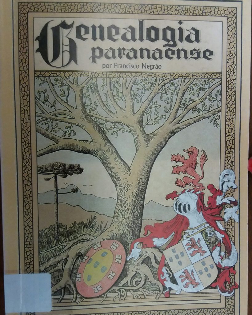 capa de volume da Genealogia Paranaense de Francisco Megrão